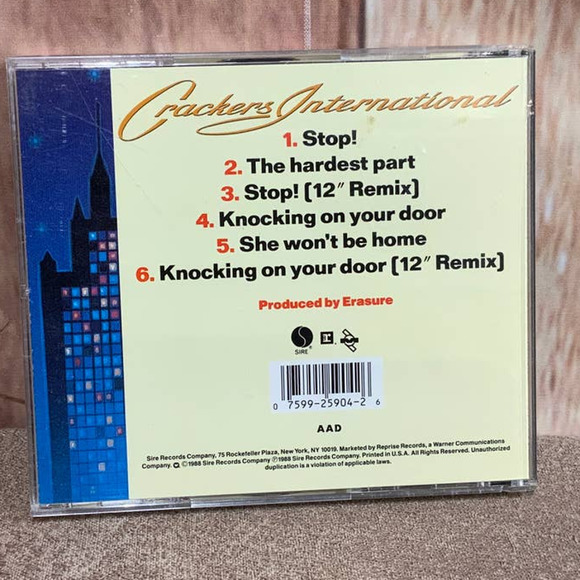 1988 Erasure Crackers International Sire Records Audio Music CD - Picture 3 of 3